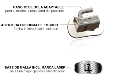 Tubo cementado directo, 2º molar, simple Mini, LOW PROFILE, MBT* .018"