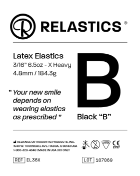 Elásticos intraorales Relastics™ - Látex, Diámetro: 3/16" = 4,8 mm