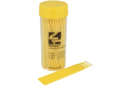 Aplicadores Monoart amarillo 100uds.
