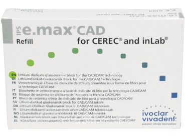 IPS e.max CAD Cer/inLab HT A2 B40 3pcs
