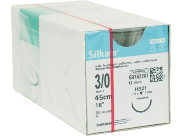 Silkam negro HS21 3/0 45cm Dtz
