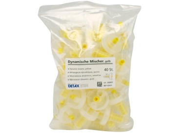 Mezcladores dinámicos amarillo Detax 40pcs
