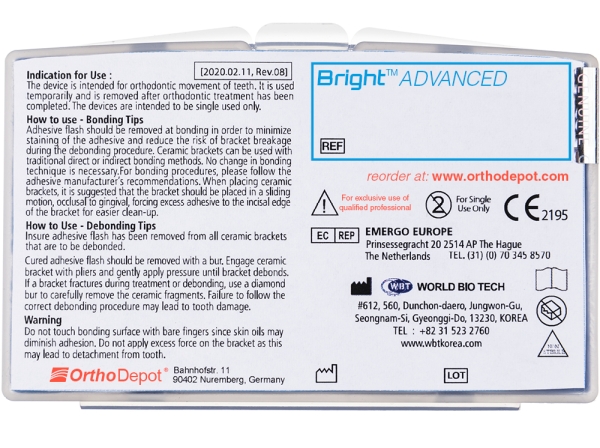 Bright™ ADVANCED, Kit ( MS / MI  3 - 3), Roth .018"