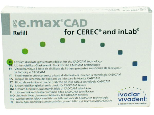 IPS e.max CAD Cer/inLab HT A35 B40 3pcs
