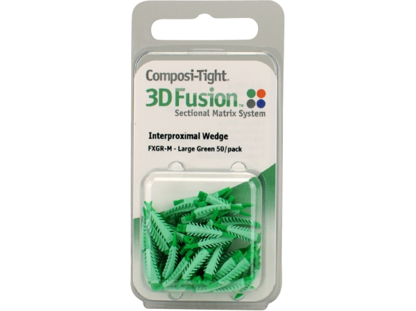 Composi-T. Cuñas 3D Fusion L-verde 50pcs
