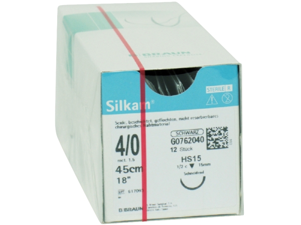 Silkam negro HS15 4/0 45cm Dtz
