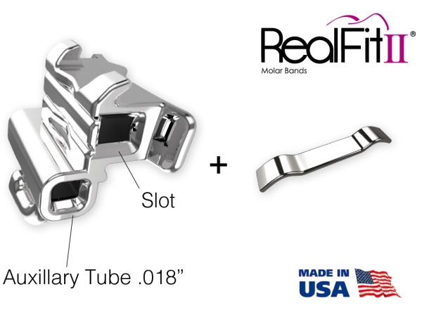 RealFit™ II snap - Kit introducción, MS, combinación doble (diente 17, 16, 26, 27) Roth .018"