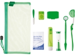 Kit de ortodoncia, bolsa de malla, verde